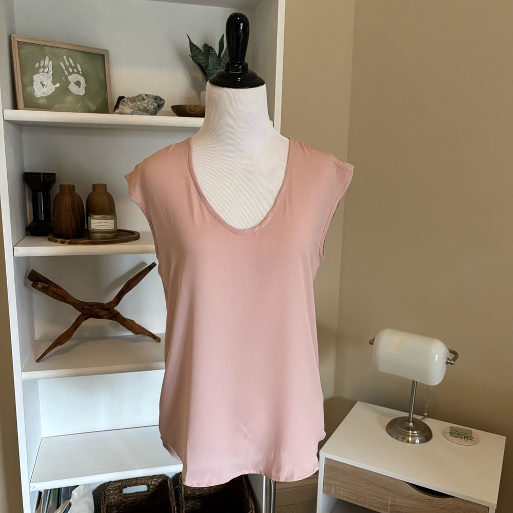 Light Pink Cap Sleeve Top